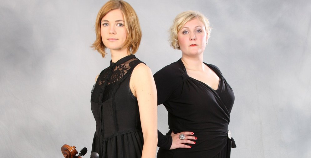 En Vokalist & En Cellist, Anna K. Larson och Sanna Andersson Foto Rebecka Haak